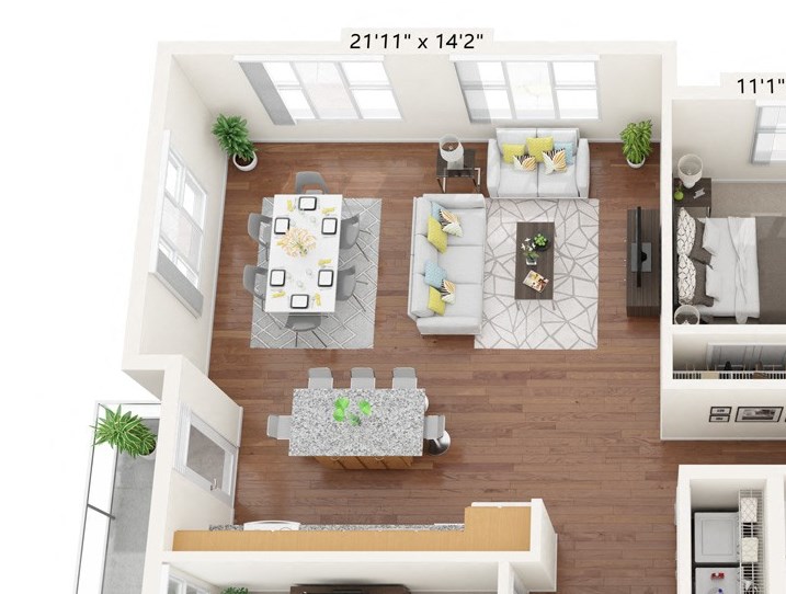 Brighton Oaks_3 Bedroom Floor Plan_3E
